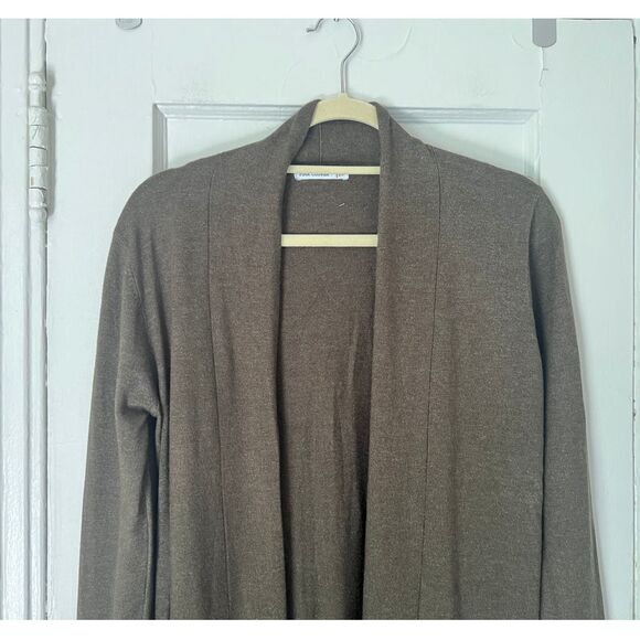 Pink Clover Sweater Women's Size XS Open Front Cardigan  Teal Green Penton - Picture 6 of 10